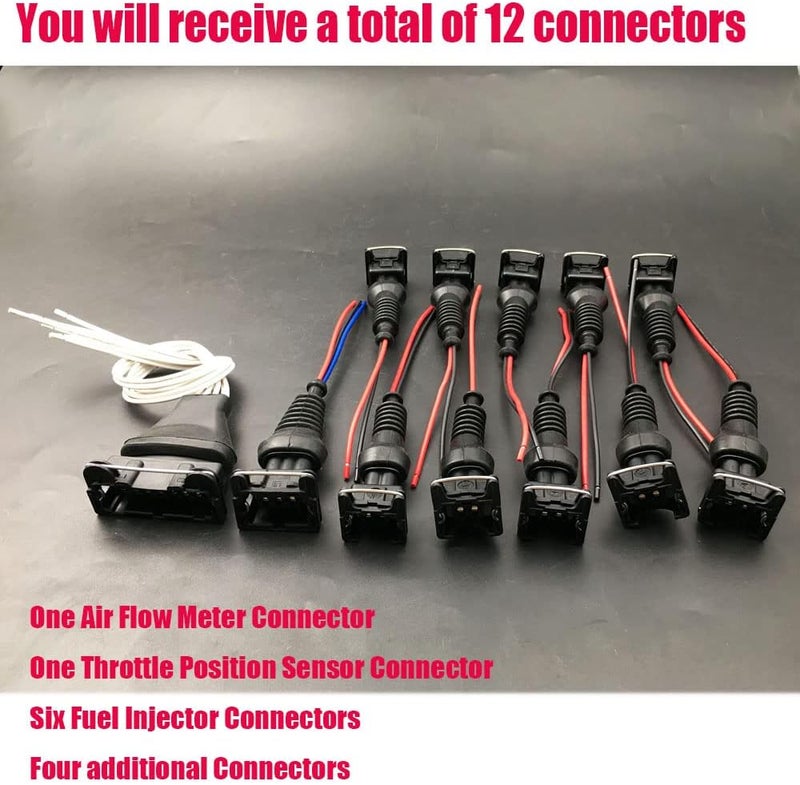 IBVIBV Aokus Fuel Injector Air Flow Meter Throttle Position Sensor Wiring Harness Connector Kit for Nissan 280zx Datsun 280z Maxima - Image 4