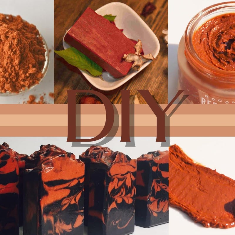 mGanna 100% Natural Moroccan Red Clay Powder for Hair Masks, Scrubs, Creams and Soap Making 0.5 LBS / 227 GMS - Image 4
