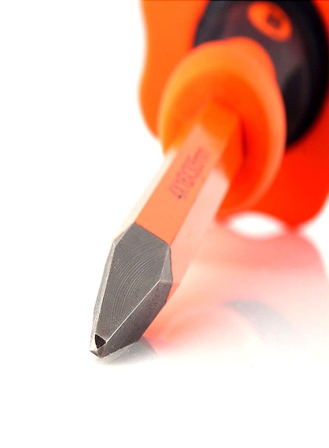 Finder 12-Inch Heavy Duty Pointed Chisels With Hand Protection, Pointed/Spear Head, Demolishing/Masonry/Carving/Concrete Breaker Chisels with Bi-Material Hand Guard - Image 4