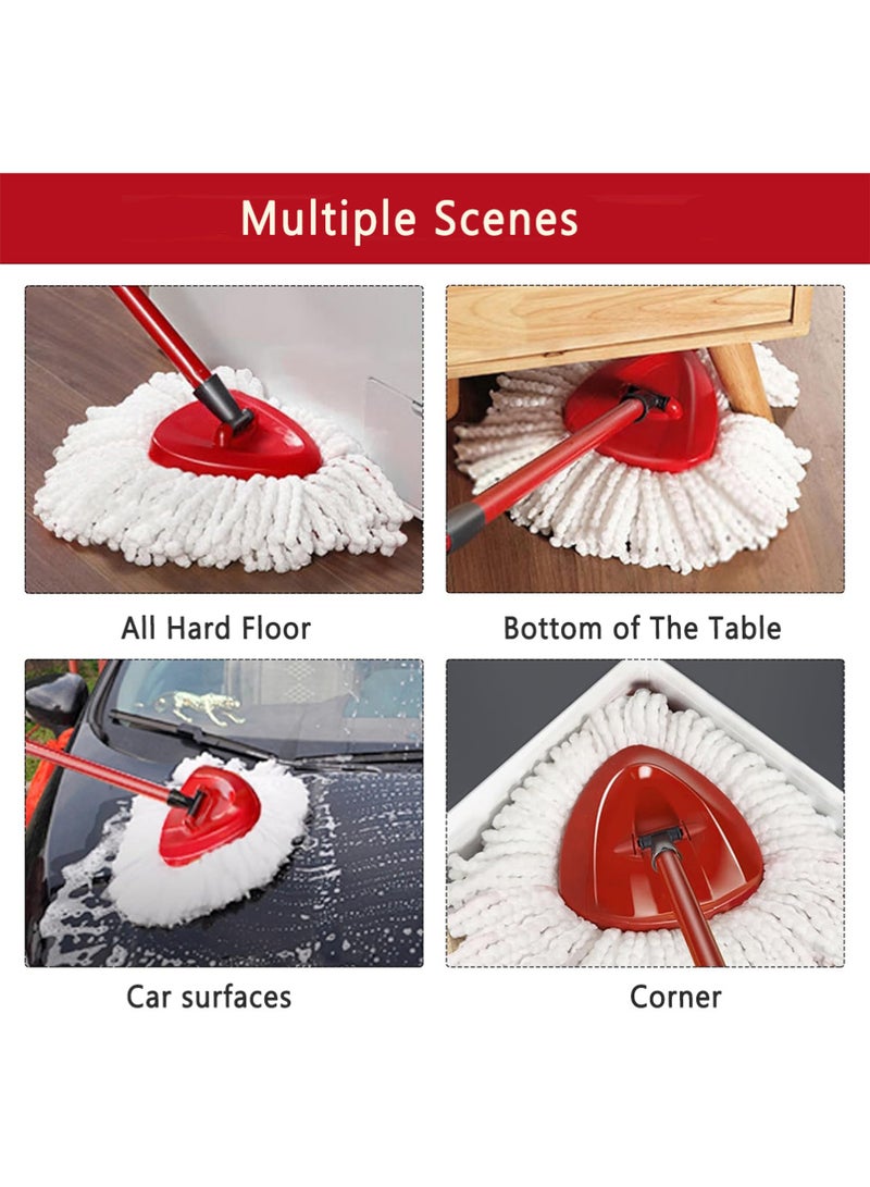 Vileda 6 Pack Replacement Mop Heads, Microfiber Spin Mop Refills Replace Head Compatible With Vileda Easy Wring & Clean and Turbo Microfibre Mop, Effortless Mop Cleaning - Image 5