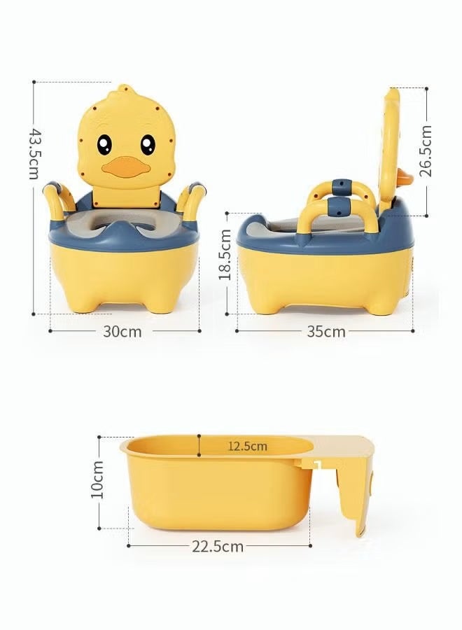 Baby Toilet,Baby Toilet Seat,Splash-Proof Baby Toilet,Cute Toilet Chair Detachable Bedpan For Baby,Plastic Toilet Potty Trainer Seat - Image 5