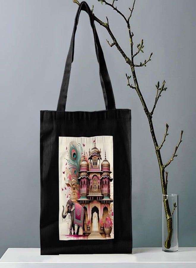 PrintingZone Canvas Tote Bag for Women - 1 Pc, Women Tote, Printed Canvas Tote Bag, Printed Tote, Stylish Bags(BTB-100)(BTB-100) - Image 2