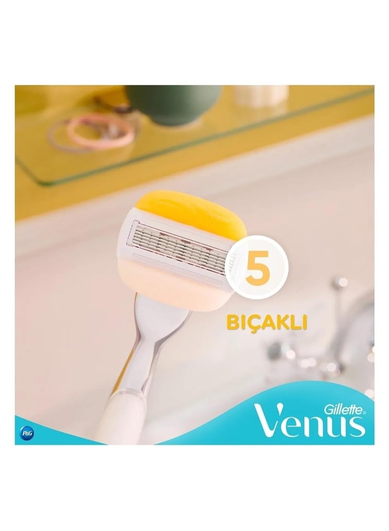 Venus Olay Coconut Women's Razor Handle + 2 Razor Refills - Image 2