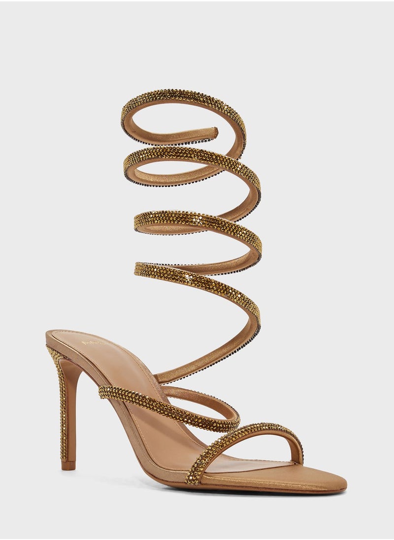 MANGO - Mahalo Mid Heel Sandals - Image 1