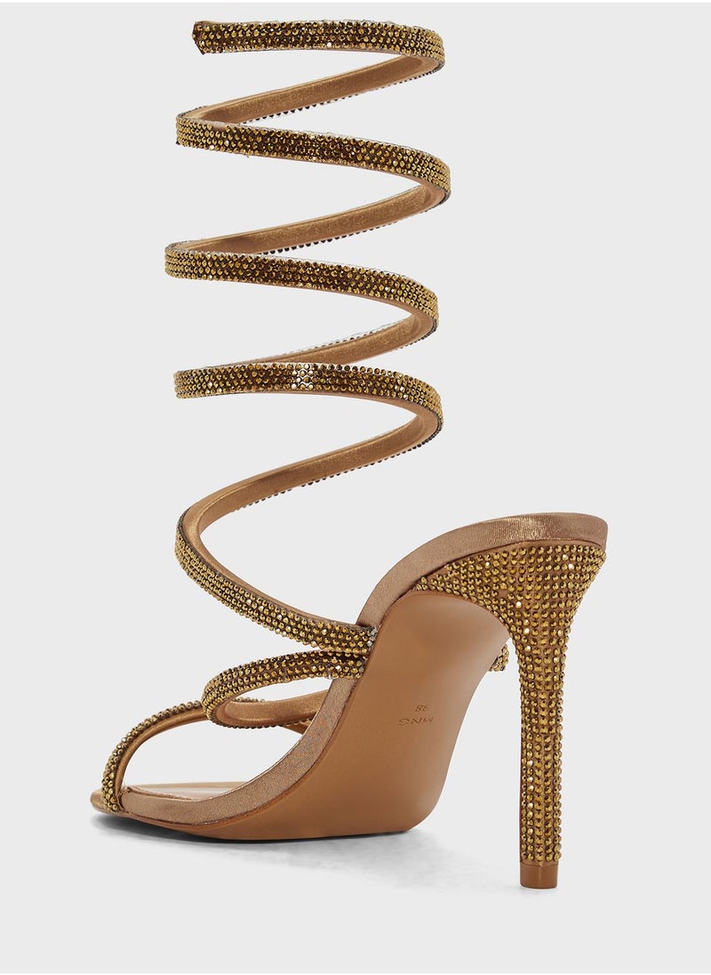 MANGO - Mahalo Mid Heel Sandals - Image 1