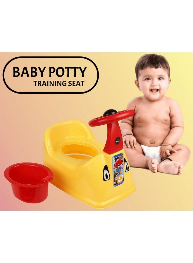 Nabhya Ferrari Baby Potty Training Seat Chair For Kids Infant Potty Toilet Chair With Removable Tray & Closing Lid (Yellow) - Image 2