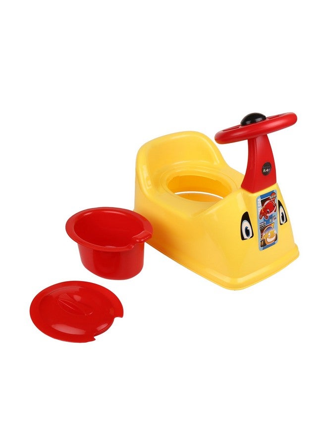 Nabhya Ferrari Baby Potty Training Seat Chair For Kids Infant Potty Toilet Chair With Removable Tray & Closing Lid (Yellow) - Image 1