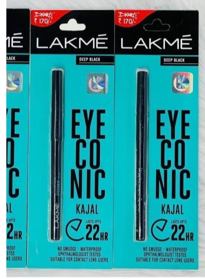 LAKME Pack Of 2 Eyeconic Kajal Black