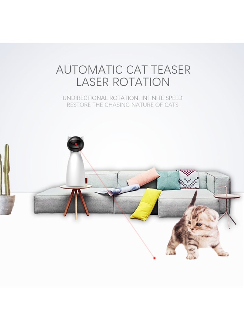 Loquat Motion Indicator Light Cat Interactive Toy Auto Rotating Light Chaser Toy for Cats Laser Pointer Interactive LED Light Pointer Cat Interactive Light Toy - Image 5