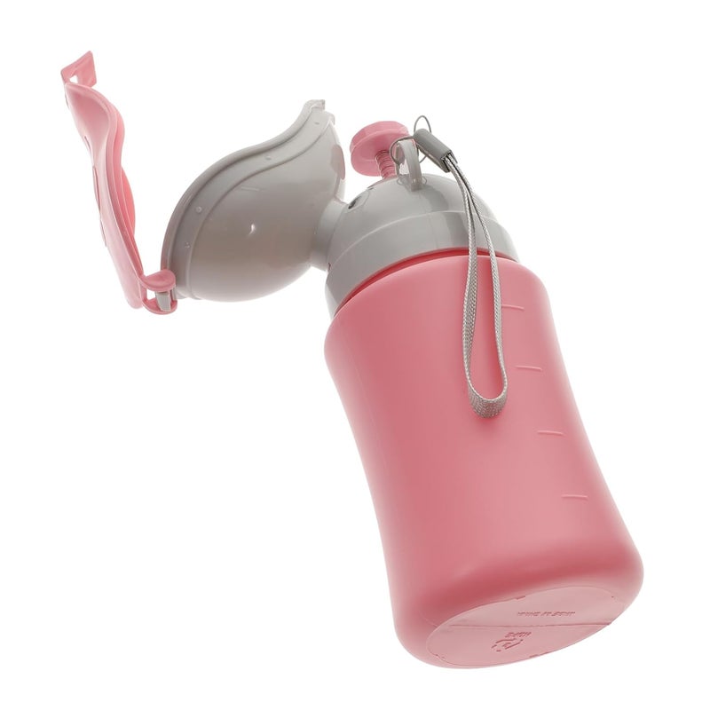 Portable Car Urinal For Travel Emergency Pink Cartoon Design For Boys And Girls - Image 1
