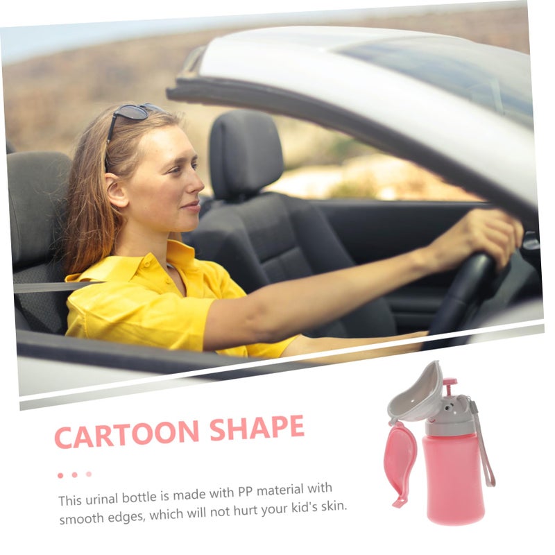 Portable Car Urinal For Travel Emergency Pink Cartoon Design For Boys And Girls - Image 4