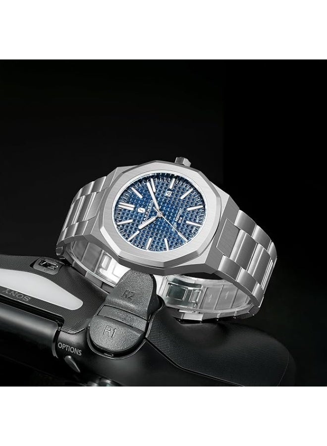 Sapphero Watch for Men Stainless Steel Mens Watches Waterproof Analog Quartz Movement Wrist Watch Gifts for Men - Image 5
