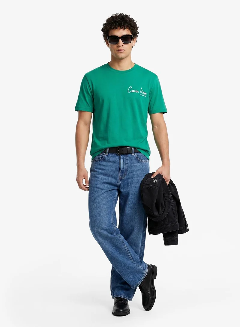 Calvin Klein Jeans  New York Logo Graphic T-Shirt for Men | Best Price UAE