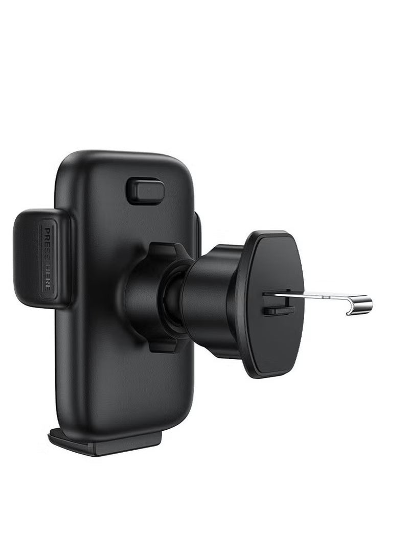 ACEFAST D27 Press Type Phone Stand Holder Car Air Vent 360 Degree Rotation Phone Clamp-Black - Image 4