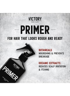 Victory Barber & Brand Sea Salt Thickening Spray for Men's Hair | PRIMER by Victory Barber & Brand | Made in the USA  - Image 4