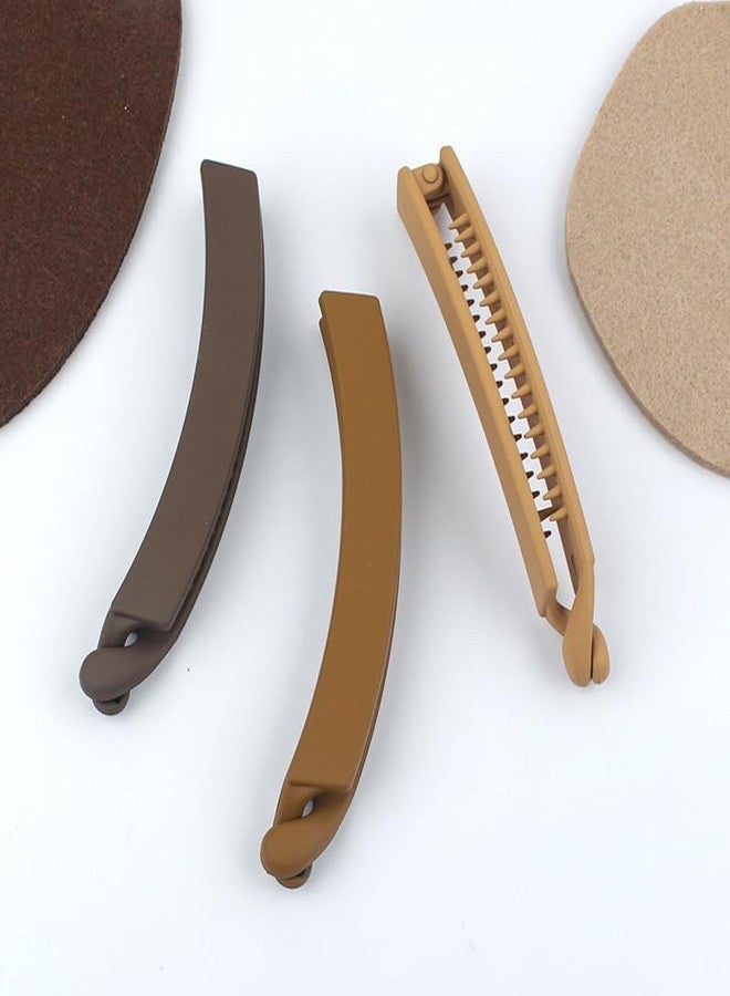 Dkriva® Large Banana Clip for Thick and Thin Hair | Women's Hair Clips | Extra Large Durable Plastic Combs (3PCS) (Big Size: 11 X 2 cm) - Image 5