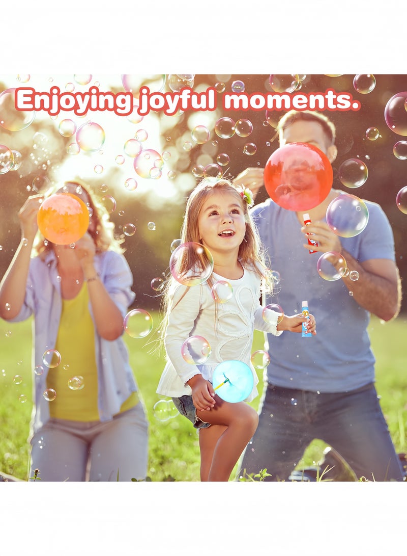 20PCS Blow Plastic Bubbles Toy Set, Large Bubble Balloons Bubble Blowing Products Collection Kid-Friendly Bubble Blowing Toys for Kids Outside Party Birthday Gift Toddler Outdoor Toys - Image 3