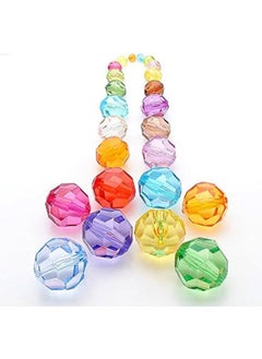 Generic of 700 Beads for Threading Crystal Glass Beads 8 mm Colourful Craft Beads Acrylic Beads Artificial Pearls Jewellery Making for Bracelets Jewellery Crafts DIY Necklace  - Image 4