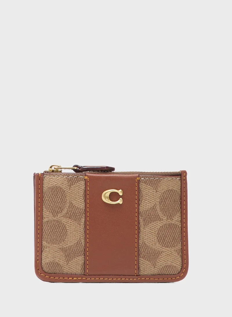 COACH Essential Mini Id Card Case In Signature Canvas