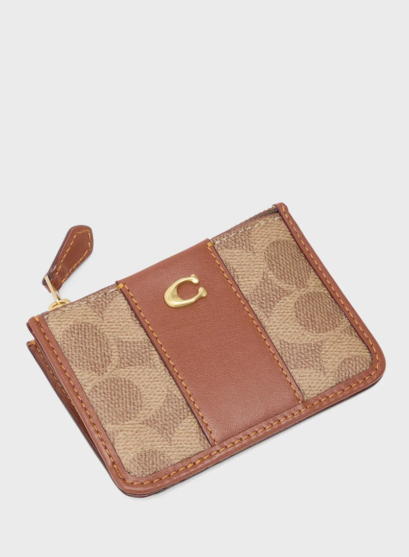 COACH Essential Mini Id Card Case In Signature Canvas