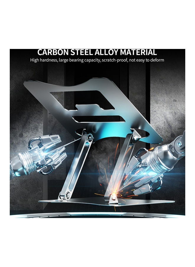 NIBEMINENT Adjustable Folding Stand for Tablet Laptop Black - Image 4