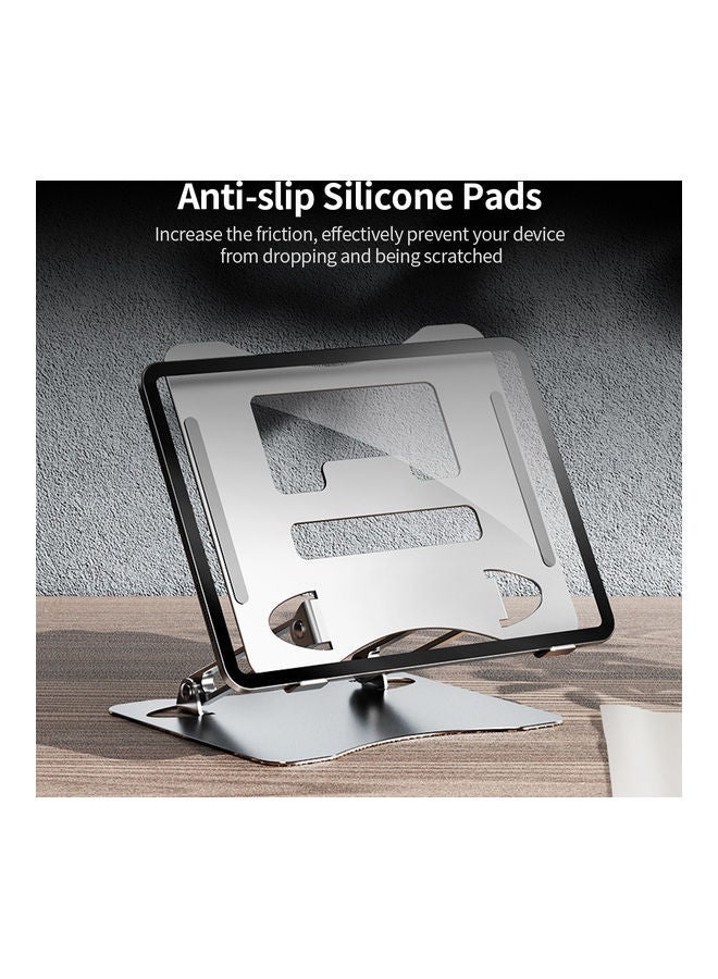 NIBEMINENT Adjustable Folding Stand for Tablet Laptop Black - Image 5