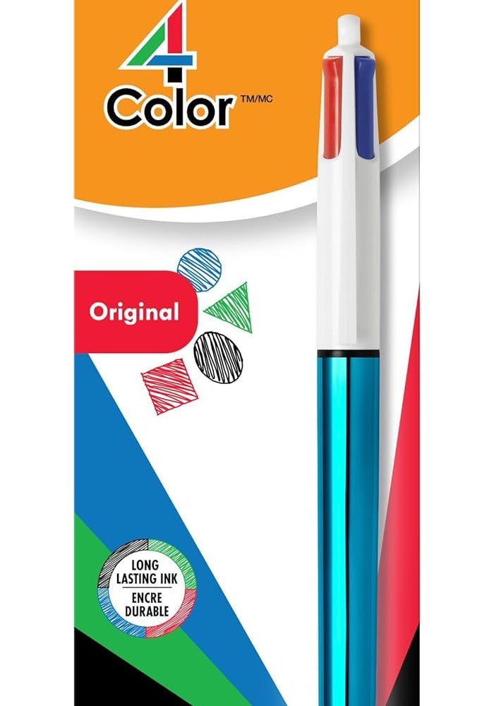 BIC 4-Color Original Medium Point Ball Pen - Assorted Ink, 1 Count - Image 3