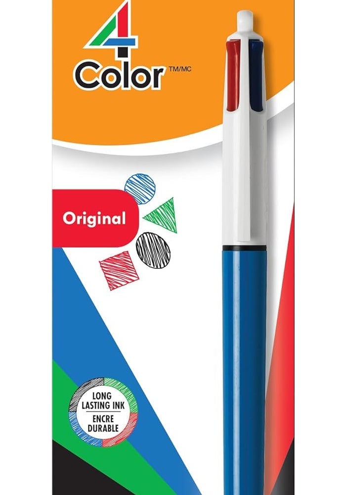 BIC 4-Color Original Medium Point Ball Pen - Assorted Ink, 1 Count - Image 1