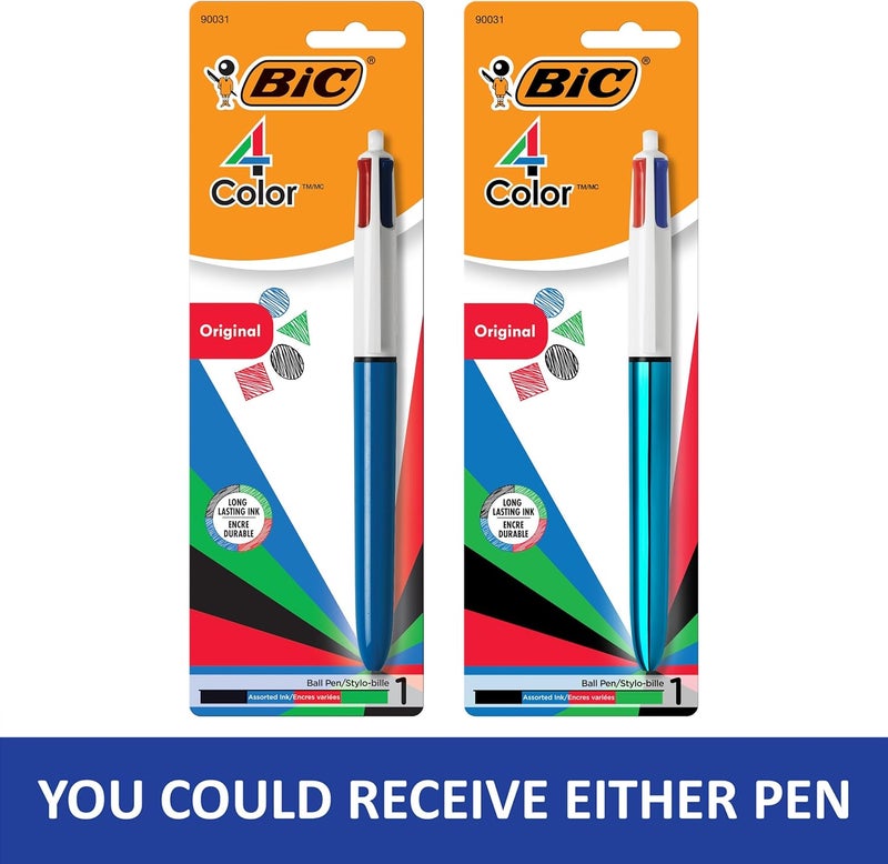 BIC 4-Color Original Medium Point Ball Pen - Assorted Ink, 1 Count - Image 4