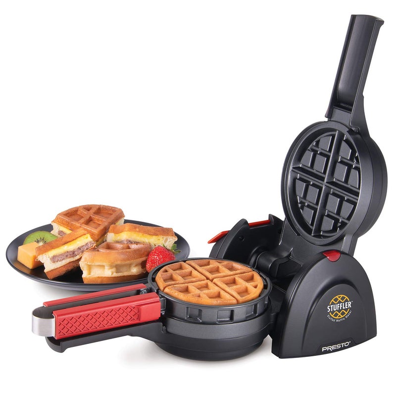 Presto! Presto 03512 Stuffler Stuffed Waffle Maker, Belgian, Large, Black - Image 2