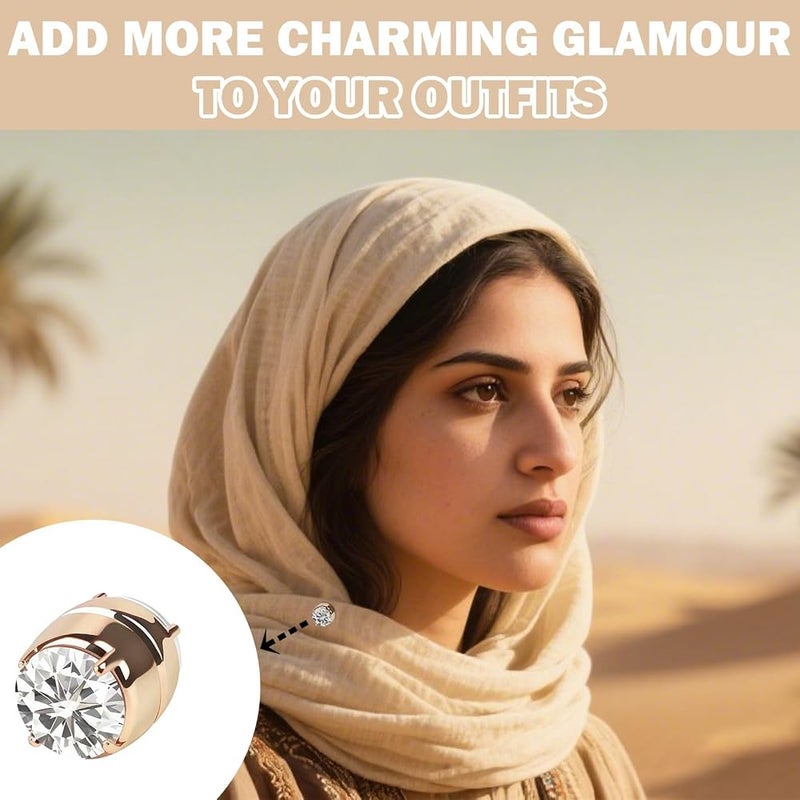 SYOSI Strong Magnetic Pins for Hijabs and Scarves, Pinless No-Snag Clasp Set, Discreet Multi-Purpose Accessory for Modest Wear - Image 4