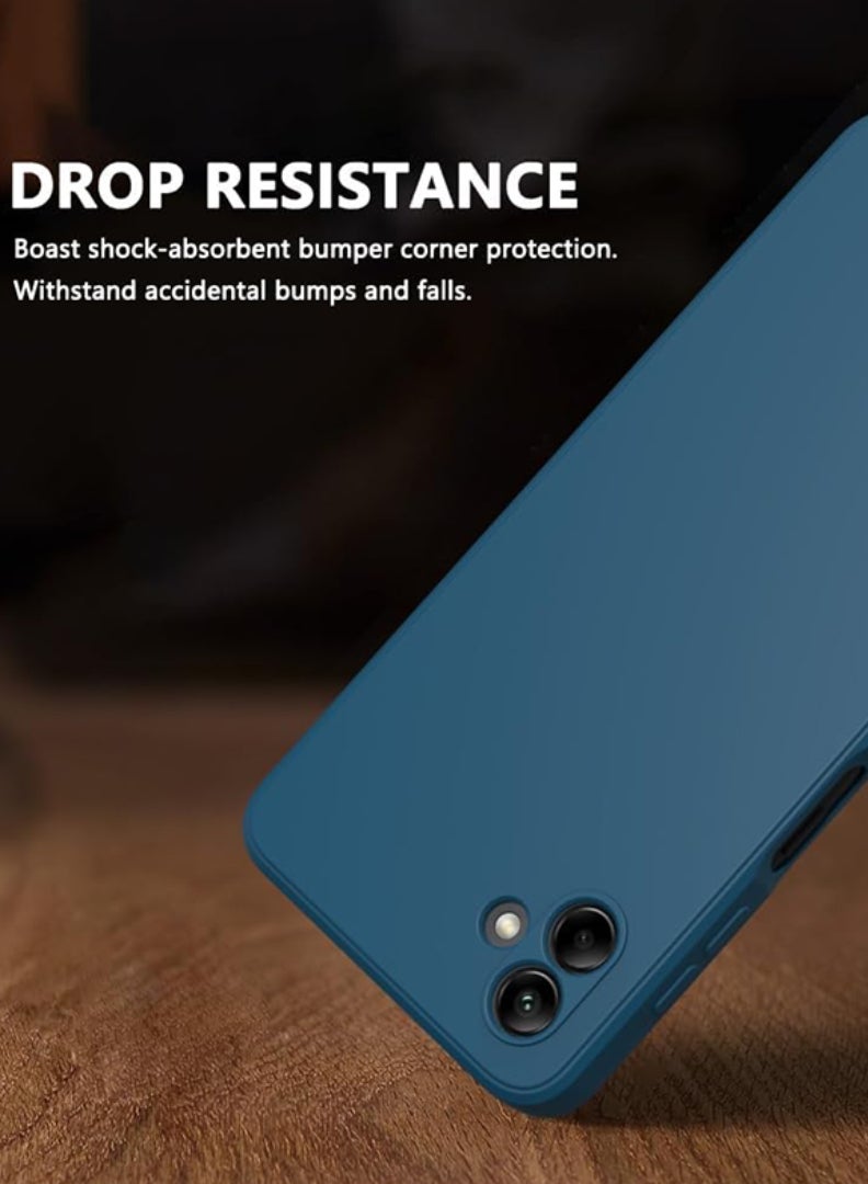 Case Up Compatible with Samsung Galaxy A07  Case, Soft & Premium Liquid Silicone [Anti-Scratch Microfiber Lining] Shockproof Protective Slim Phone Cover for Samsung Galaxy A07 2025, Blue - Image 3