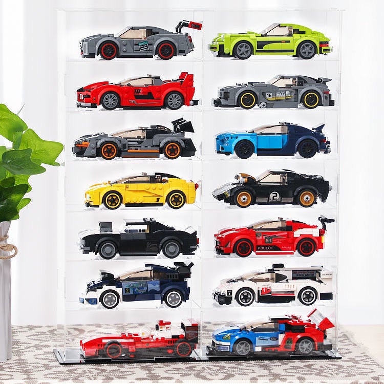 Moc Creative Home-Made Eight-Grid Car Various Models Boys Merging Car Model Ornaments Diy Building Blocks Sports Car - Image 4
