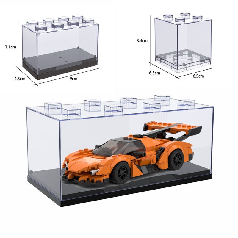 Moc Creative Home-Made Eight-Grid Car Various Models Boys Merging Car Model Ornaments Diy Building Blocks Sports Car - Image 1
