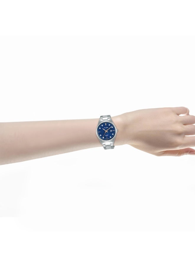 Alba Prestige Women’s Watch AH7ER7X1, 30.5 mm Blue Dial, Stainless Steel Case & Bracelet, 50 m WR - Image 3