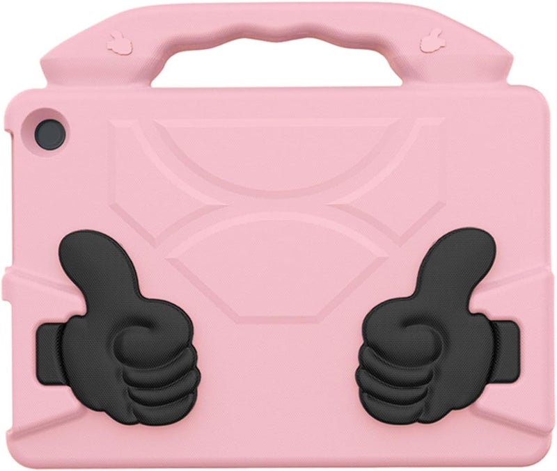 Dpofirs EVA Tablet Case with Rotatable Handle, Shockproof Protective Cover for Tablets, Foldable Washable Sleeve with Precise Cutouts (Pink) - Image 1