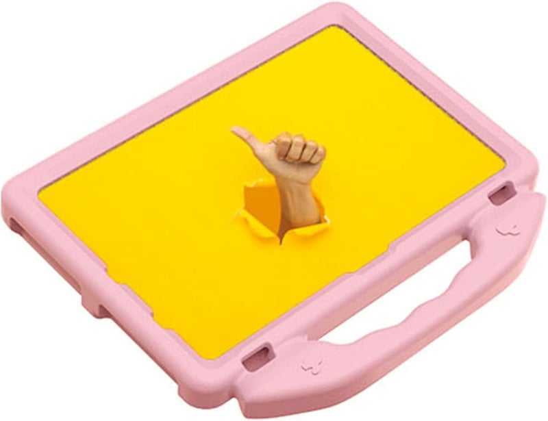 Dpofirs EVA Tablet Case with Rotatable Handle, Shockproof Protective Cover for Tablets, Foldable Washable Sleeve with Precise Cutouts (Pink) - Image 5