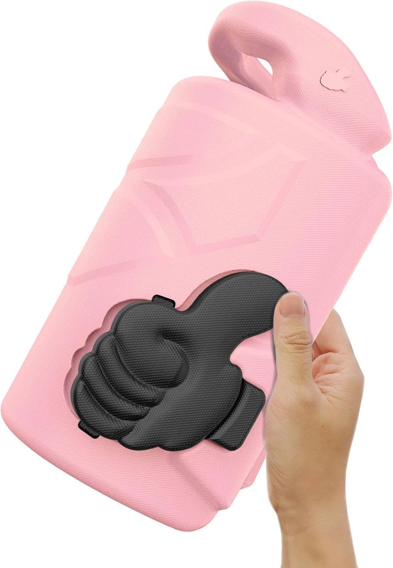 Dpofirs EVA Tablet Case with Rotatable Handle, Shockproof Protective Cover for Tablets, Foldable Washable Sleeve with Precise Cutouts (Pink) - Image 3