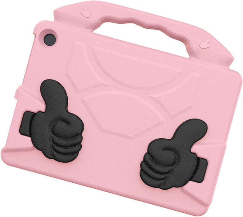 Dpofirs EVA Tablet Case with Rotatable Handle, Shockproof Protective Cover for Tablets, Foldable Washable Sleeve with Precise Cutouts (Pink) - Image 4