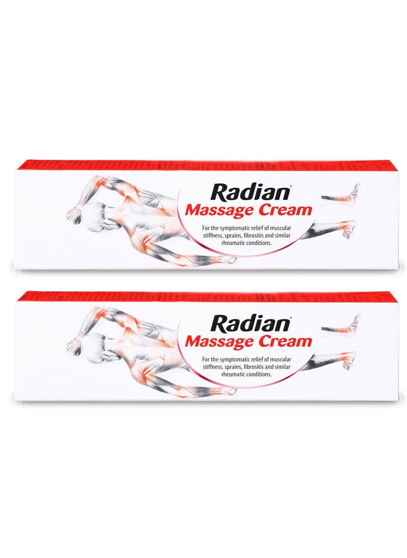 Radian Pack Of 2 Radian Massage Cream 100 gm  - Image 1