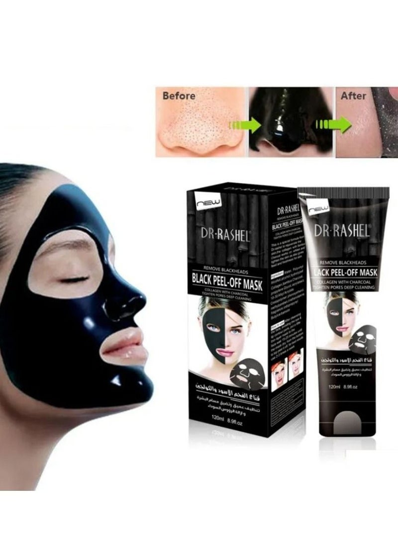 RASHELL Bamboo Charcoal  Peel off Mask  Remove Blackheads 120 g  - Image 1