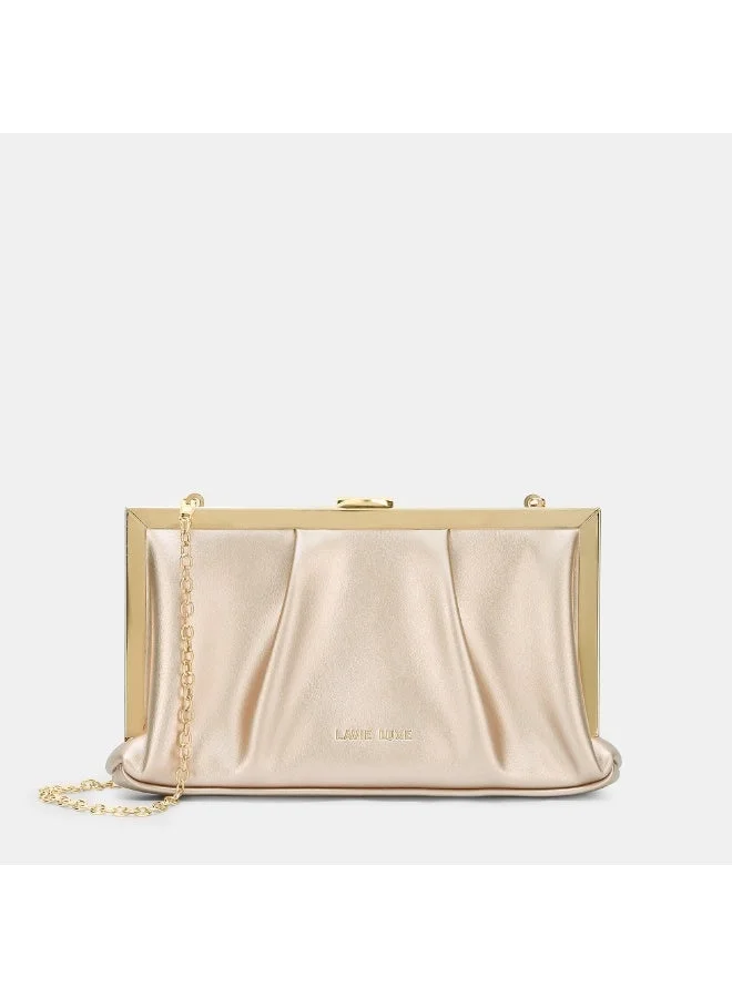 Luxe Women's Pleatz25 frame clutch (Rose Gold)