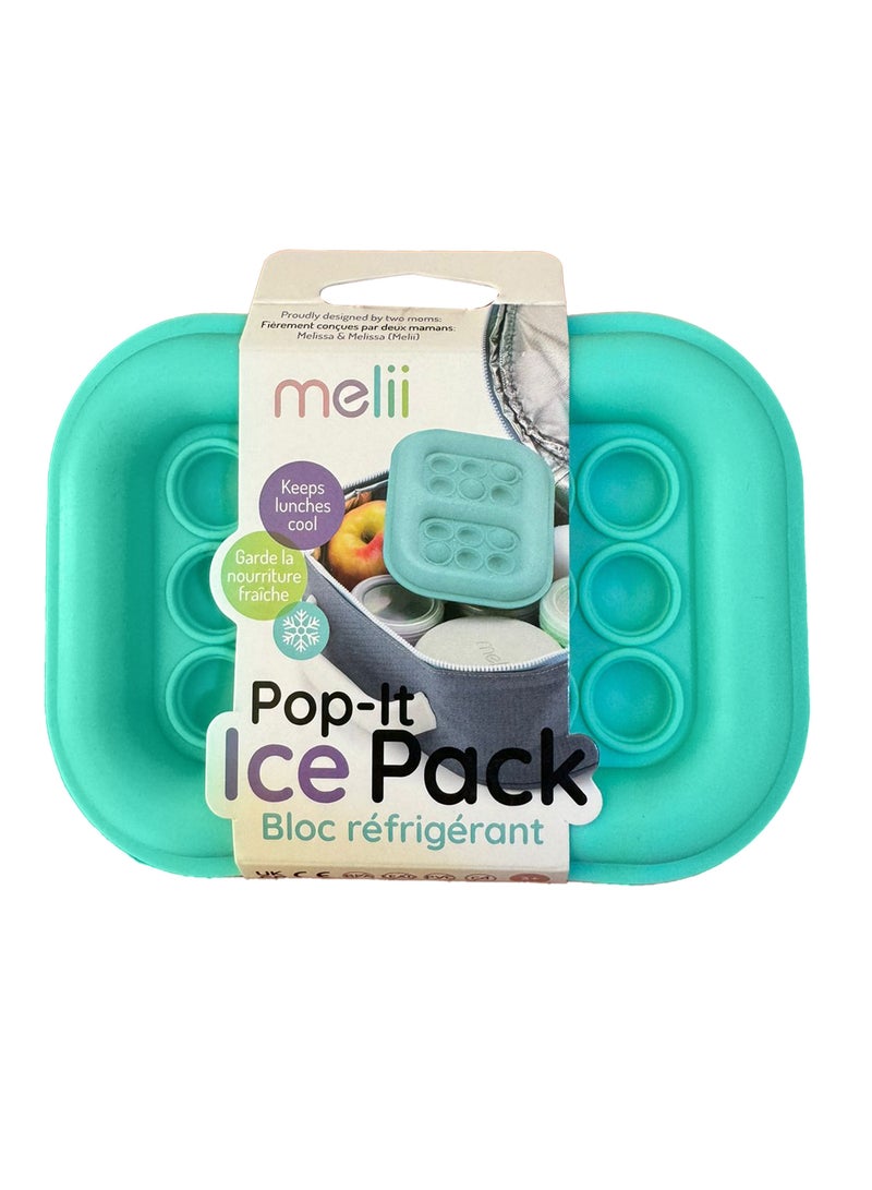 Melii Silicone Pop-It Ice Pack - 2 Pack (Blue & Green) - Image 2