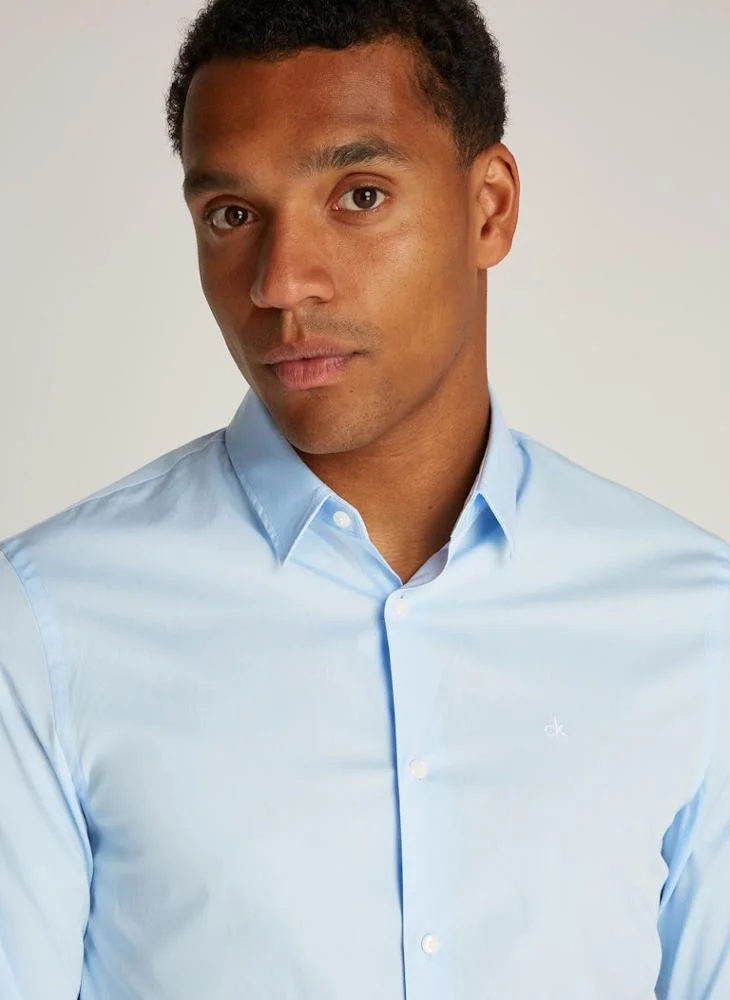 كالفن كلاين Essential Poplin Slim Fit Shirt