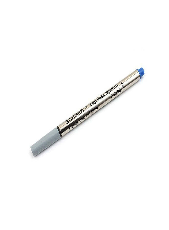VERGE Schmidt P8126 Blue ink, 2 Pack, Short Capless Rollerball Refill Fine Point 0.6mm - Image 1