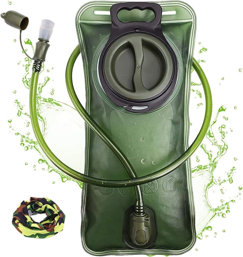 CHERAINTI Hydration Bladder 25L Water Bladder for Hiking Backpack Leak Proof Water Reservoir Storage 25 Liter BPAFree Water Pouch Hydration Pack Replacement for Biking Climbing Cycling Running Green - Image 2