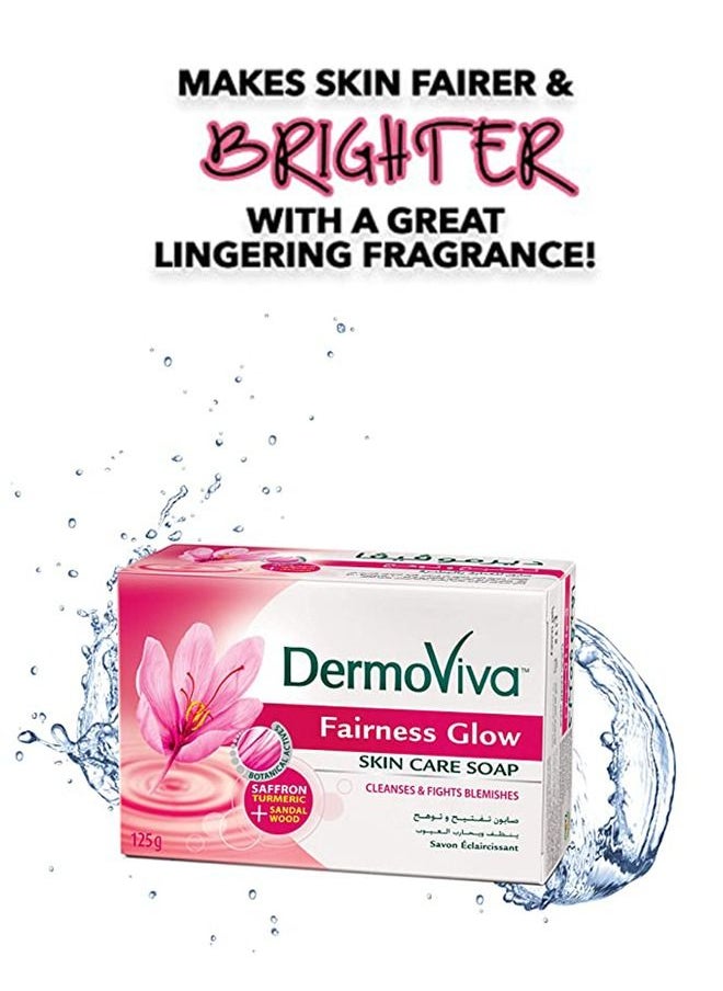 DermoViva - Dermoviva Fairness Glow Soap Gently Cleanses Your Skin and Makes Your Skin Even-Toned, Fairer and More Radiant -125g - Image 1