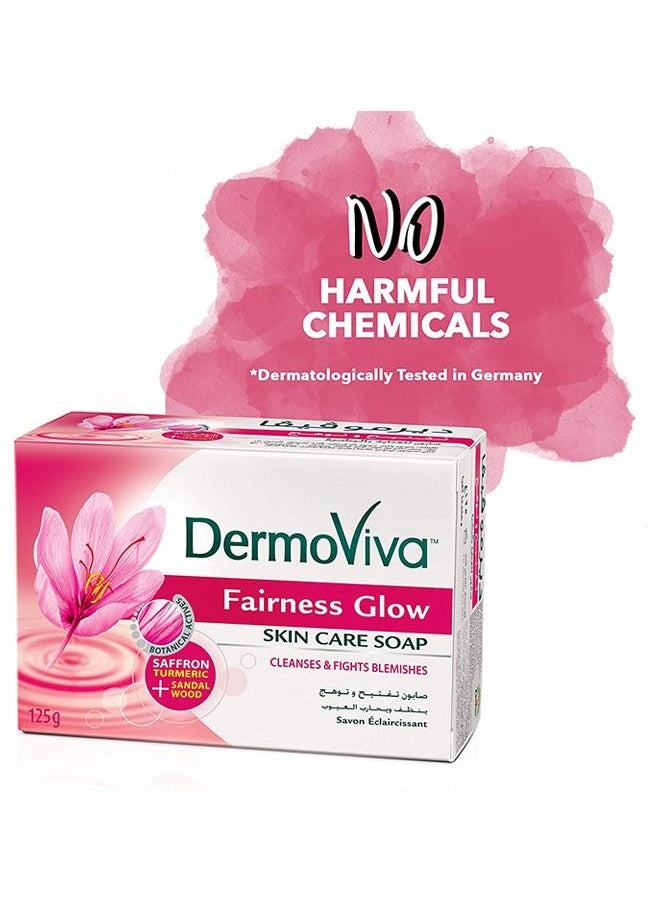 DermoViva - Dermoviva Fairness Glow Soap Gently Cleanses Your Skin and Makes Your Skin Even-Toned, Fairer and More Radiant -125g - Image 1