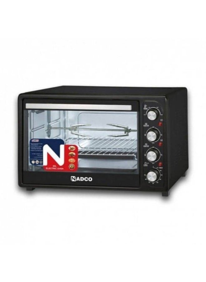 نادك فرن كهربائي مع شواية نادكو سعة 66 لتر اسود NC-66EOF