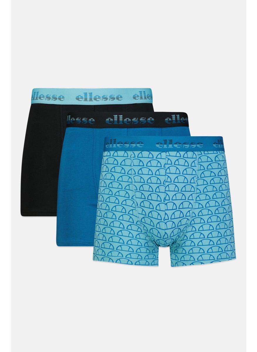 Ellesse Men 3 Pack Brand Logo Trunks, Multicolor  - Image 1